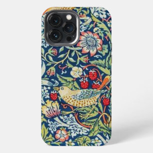 Funda Para iPhone 13 Pro Max Ladrón de fresas pájaro William Morris