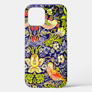 Funda Para iPhone 12 Ladrones de Fresas Pájaros William Morris