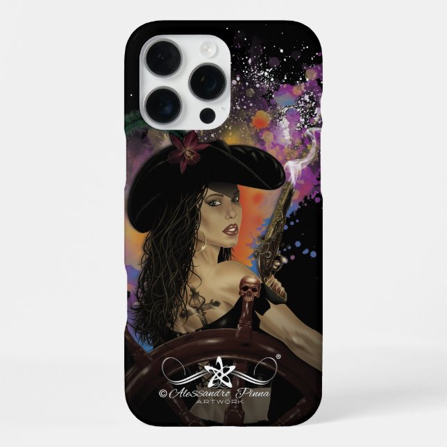 Funda Para iPhone Lady Black Corsair (Reverso )