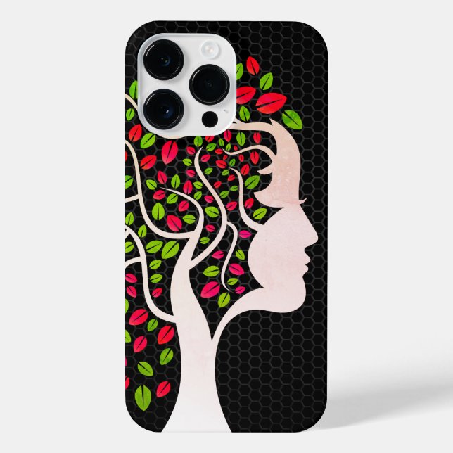 Funda Para iPhone Lady de la naturaleza - Edición retro (Reverso)