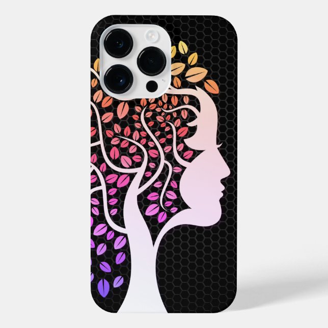 Funda Para iPhone Lady de la naturaleza - Edición Sunset (Reverso)