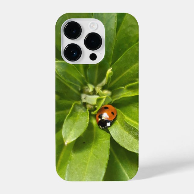 Funda Para iPhone Ladybug en Flores (Reverso )