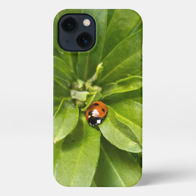 Funda Para iPhone Ladybug en Flores (Reverso )