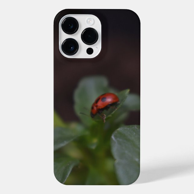 Funda Para iPhone Ladybug en Flores (Reverso)