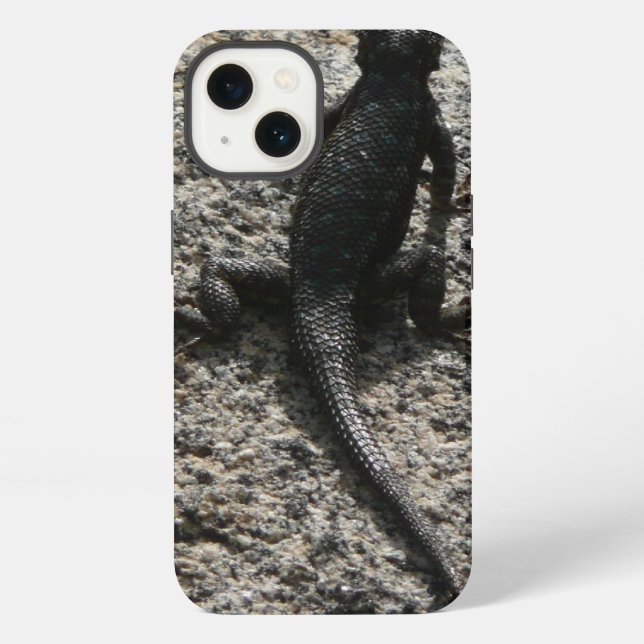 Funda Para iPhone Lagarto Negro (Reverso )