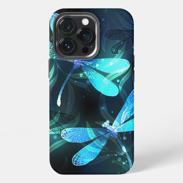 Funda Para iPhone Lago Libélulas Brillantes (Reverso )