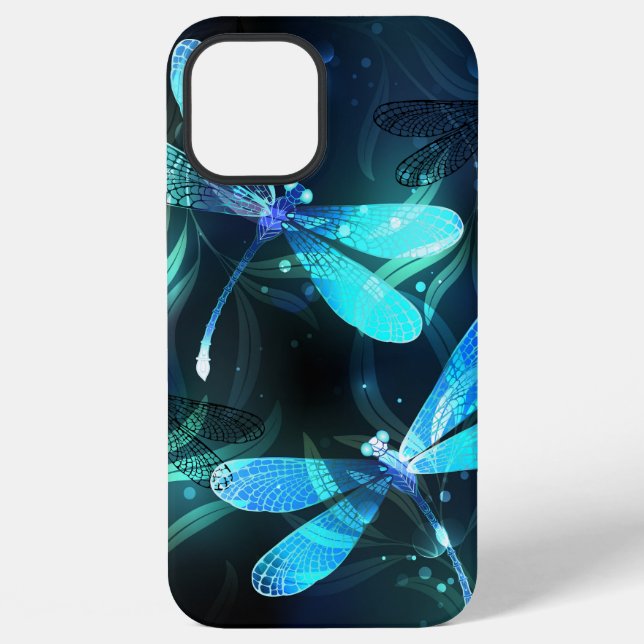 Funda Para iPhone Lago Libélulas Brillantes (Reverso )