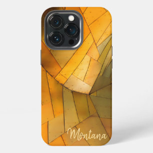 Funda Para iPhone 13 Pro Lámina de latón cobrizo abstracta