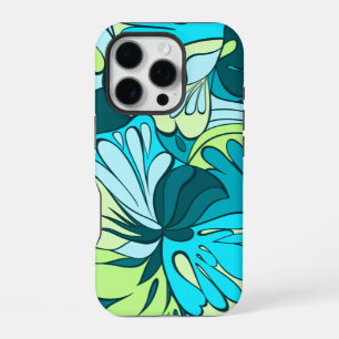 Funda Para iPhone 16 Pro Lámpara de lava retro floral psicodélico