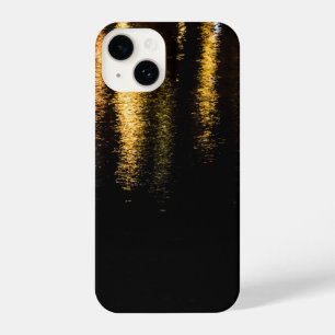 Funda Para iPhone 14 Lámparas nocturnas abstractas mar brillante dorado