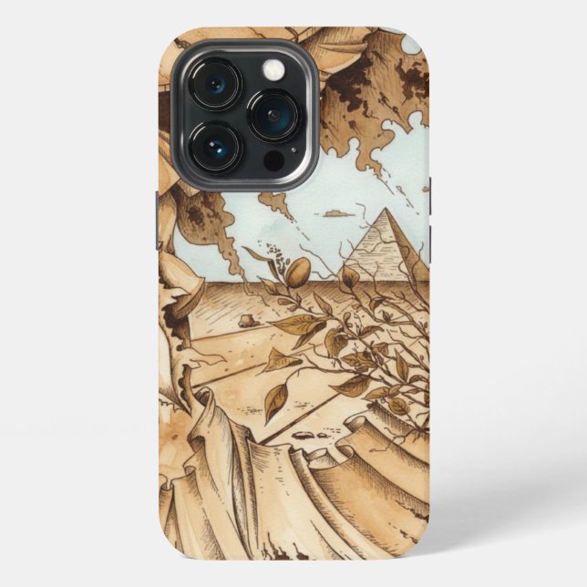 Funda Para iPhone Landschaft mit Pyramide (Reverso )