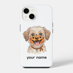 Funda Para iPhone 14 Lápices de colores de Halloween de perro con pintu