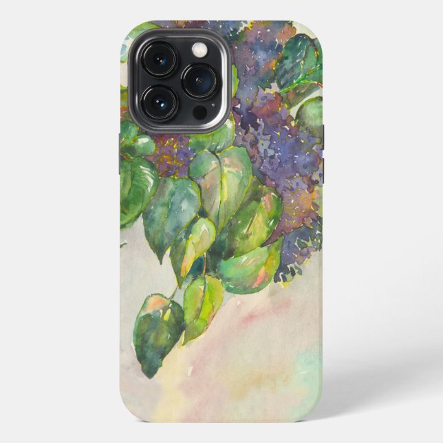 Funda Para iPhone las flores de lila (Reverso )