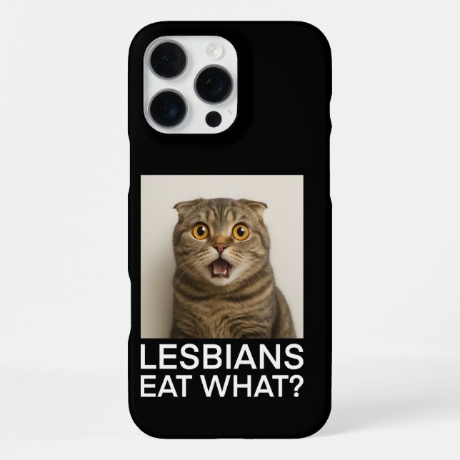 Funda Para iPhone Las lesbianas comen qué divertido (Reverso )