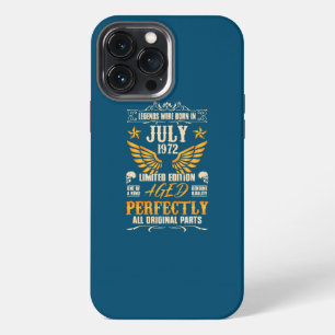 Funda Para iPhone 13 Pro Max Las leyendas nacieron en julio de 1972 Rocker Bike