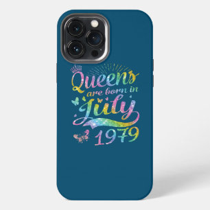 Funda Para iPhone 13 Pro Max Las reinas nacen en julio Cumpleaños de 1979 para 
