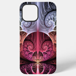 Funda Para iPhone 12 Pro Max Latido, Arte fractal de fantasía surrealista abstr