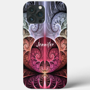 Funda Para iPhone 13 Pro Max Latido, nombre de fractal de fantasía surrealista 