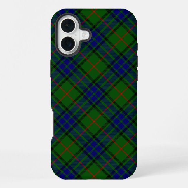 Funda Para iPhone Lauder tartan blue green plaid (Reverso )
