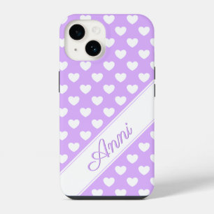 Funda Para iPhone 14 Lavanda Encantadora, Plantilla de nombre personali