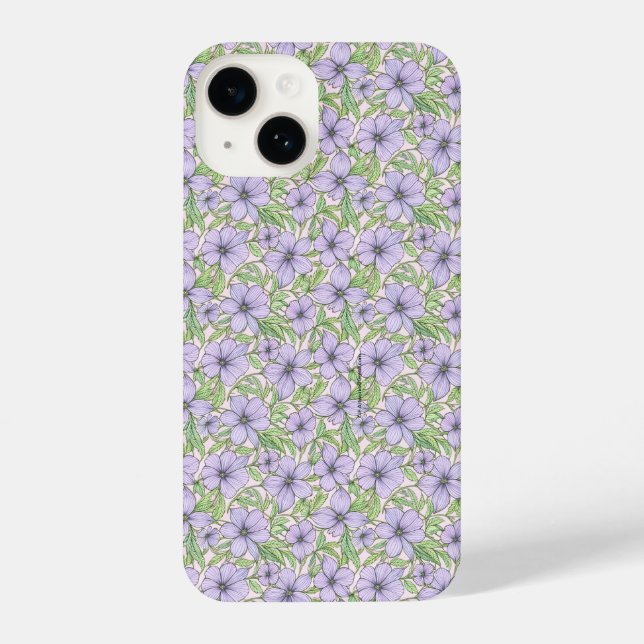Funda Para iPhone Lavender Bloom Floral (Reverso )