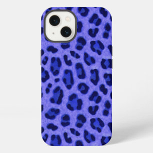 Lavender Blue Leopard Animal Print Skin Pattern