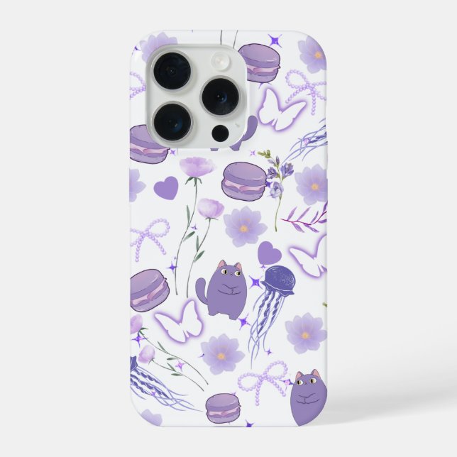 Funda Para iPhone Lavender Fantasy Phone Case (Reverso )