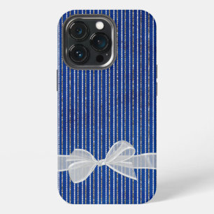Funda Para iPhone 13 Pro Lazos Sobre Rayas Brillantes