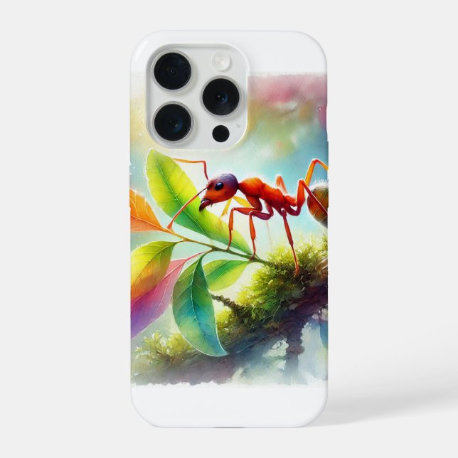 Funda Para iPhone Leafcutter Ant 200924AREF113 - Watercolor (Reverso )