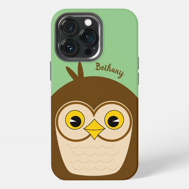 Funda Para iPhone Lechuza Bebé Adorable (Reverso )