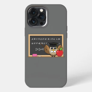 Funda Para iPhone 13 Pro Max Lechuza educativa con Personalizado Apple