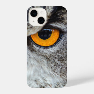 Funda Para iPhone 14 Lechuza, ojos, cierre