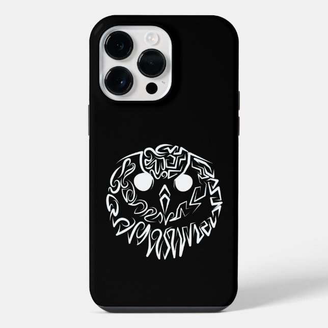 Funda Para iPhone Lechuza Tribal Negra y Blanca (Reverso )