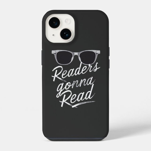 Funda Para iPhone Lectores Van a Leer Lectura de Libro Divertida   (Reverso )