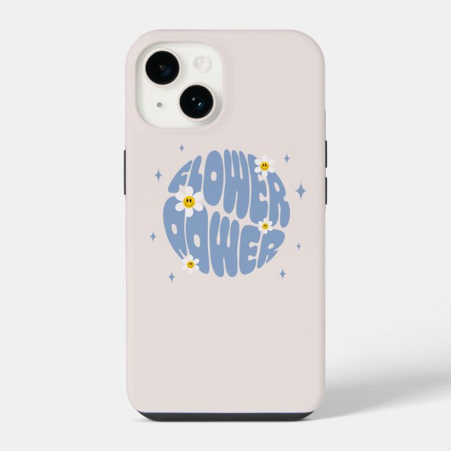 Funda Para iPhone Lema del poder de las flores (Reverso )