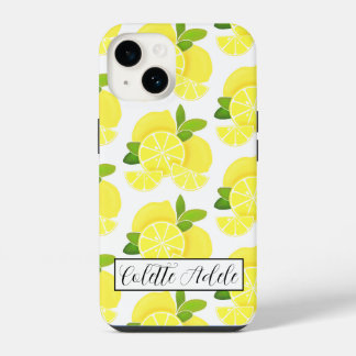 Funda Para iPhone 14 Lemon lemons lonchas de limón fruta tropical amari