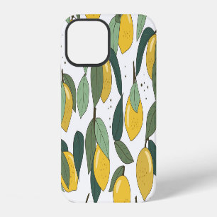 Funda Para iPhone 12 Lemon Tropical: Brillante Estampado Continuo Vinta