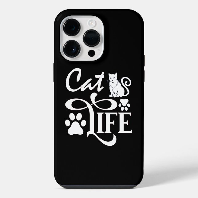 Funda Para iPhone Lenguaje corporal de los gatos (Reverso )