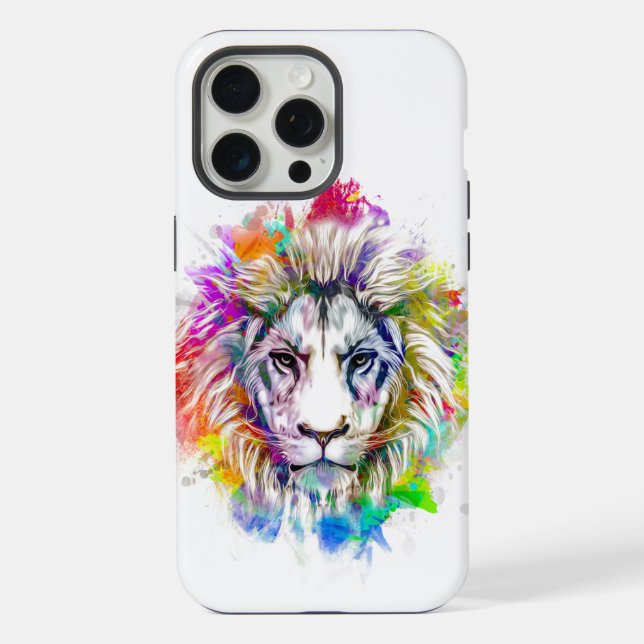 Funda Para iPhone León Arcoíris (Reverso )