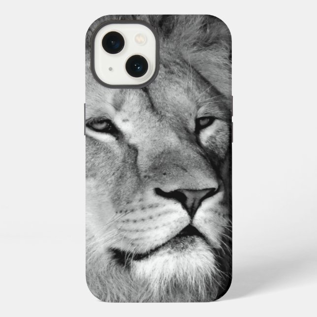 Funda Para iPhone León Blanco y Negro (Reverso )