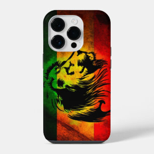 Funda Para iPhone 14 Pro león de la bandera del graffiti de cori rasta