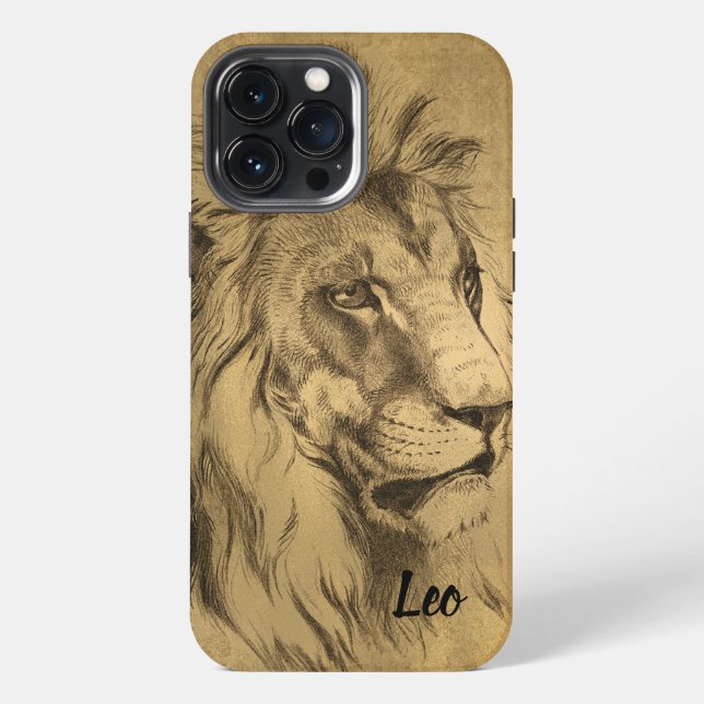 Funda Para iPhone León Dorado (Reverso )