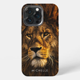 Funda Para iPhone 13 Pro León Majestuoso Personalizado