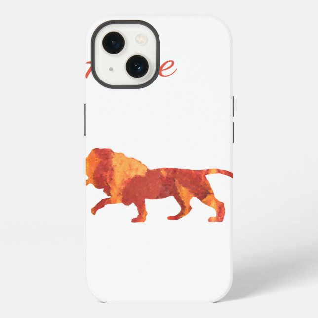 Funda Para iPhone León personalizado (Reverso )