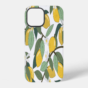 Funda Para iPhone 12 Leones Amarillas, Impresión Tropical Sin Marea.