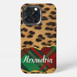 Funda Para iPhone 13 Pro Leopard Plaid