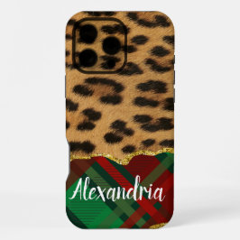 Funda Para iPhone 16 Pro Max Leopard Plaid