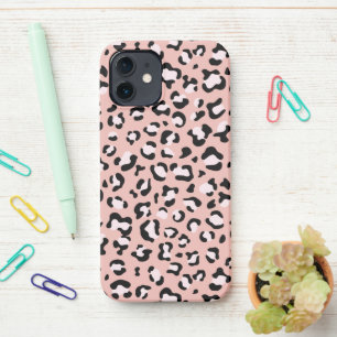 Funda Para iPhone 12 Leopard Print, Leopard Spots, Pink Leopard