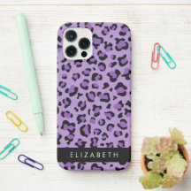 Leopard Print, Spots, Purple Leopard, tu nombre