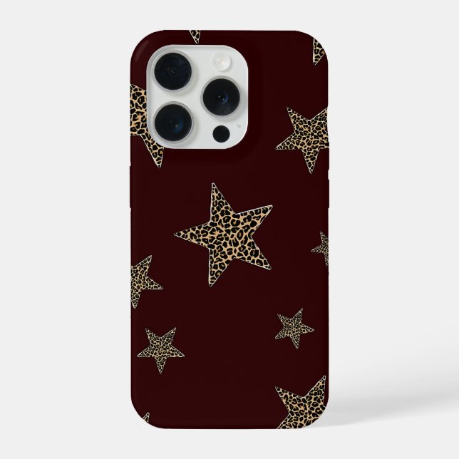 Funda Para iPhone Leopard Star Phone Case (Reverso )